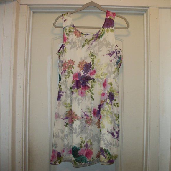 DEMURE SOFT GIRL COQUETTE COTTAGECCORE BOHO LOVELY FLORALS DRESS M - Picture 4 of 5